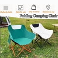 thumbnail image 5 of Folding Chairs Heavy Duty Support 330 lbs Moon Chair with Carry Bag, Outdoor Quad Lumbar Back Padded with Side Pockets, Built Durable and Reliable with Compact Foldable Steel Frame, 5 of 15
