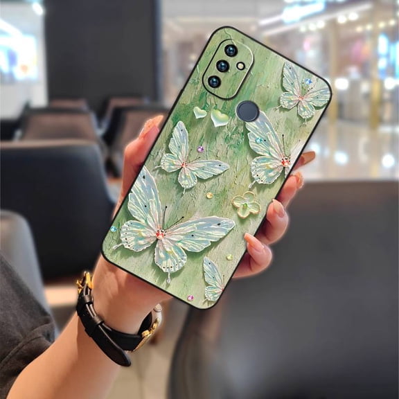 ABL-Phone Case For OnePlus Nord N100/1 Nord N100, Phone Pouch Soft case Anti-knock Graffiti Anti-dust Oil Painting Dirt-resistant Fashion Design TPU Back Cover Silicone Durable Full wrap