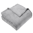 thumbnail image 2 of Regal Living Warm & Cozy Plush Velvet Blanket, Solid Gray, 90 x 90, 2 of 9