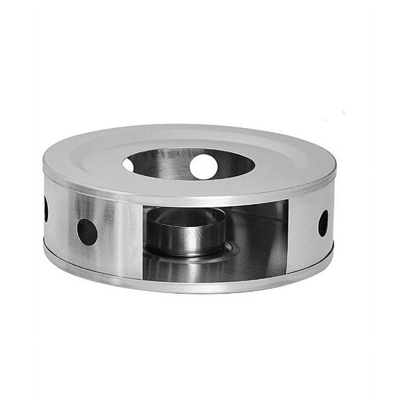 VONTER Stainless Steel Coffee Tea Warmers, 6 Inches Circular Herb Tea Light Food Warmer (Candle not Included)