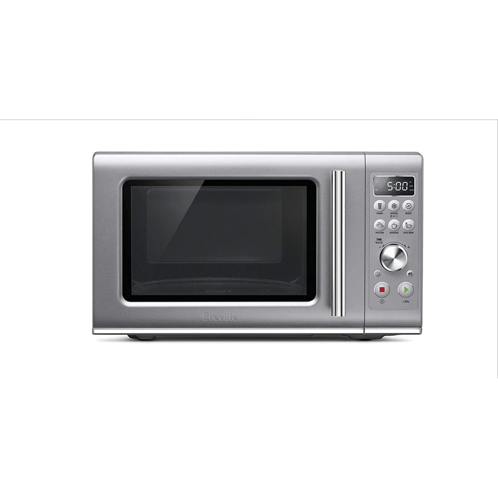 Breville BMO650SIL Compact Wave Soft Close Countertop Microwave Oven