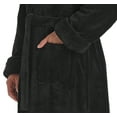thumbnail image 4 of Men's Hooded Satin Look Fleece Plush Robe Turkish Bathrobe, 4 of 4