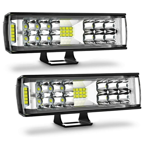 AUTOXBERT 2PK 6" 60W Spot Flood LED Work Light Bar Lamp Driving Fog for Offroad SUV 4WD Car Truck
