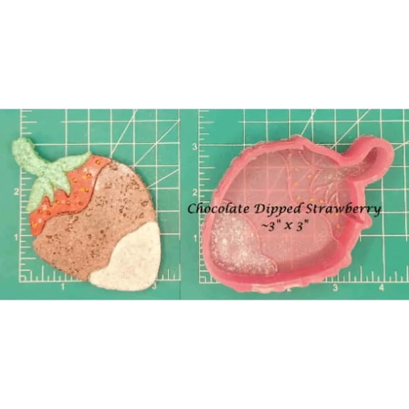 Chocolate Covered Strawberry Silicone Freshie Mold
