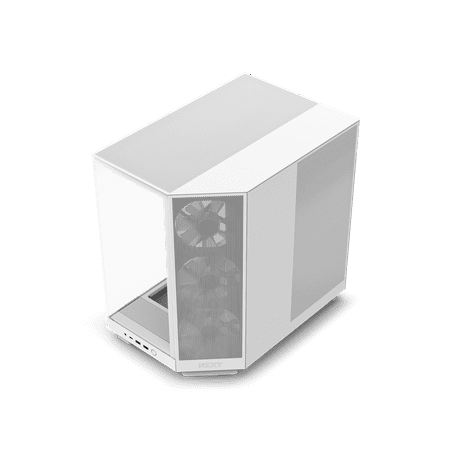 NZXT - H6 Flow RGB ATX Mid-Tower Case with Dual Chamber - White