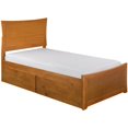 thumbnail image 3 of Atlantic Furniture Lit de Panneau de Rangement Simple Metro en Latte au Caramel, 3 of 10