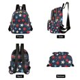 thumbnail image 4 of FORMRS Mini Backpack Purse for Women Travel Daypack Casual Shoulder Bag, Red White Stars, 4 of 7