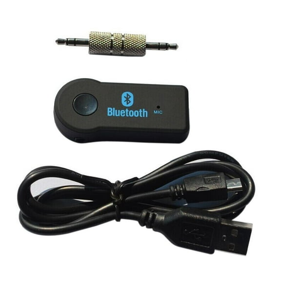 Kenally 3,5mm Jack receptor Bluetooth coche adaptador inalámbrico manos libres llamada Bluetooth adaptador transmisor Auto música receptor Combinaciones de reproductor de DVD/TV para coche