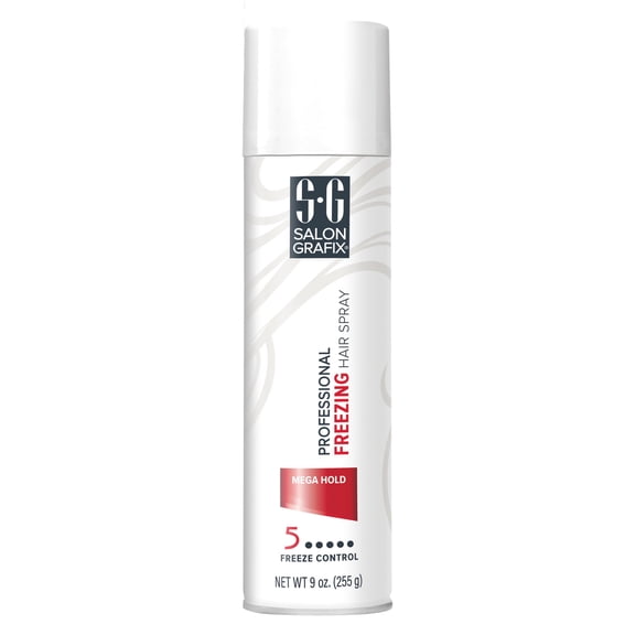 Salon Grafix Professional Mega Hold Freezing Hair Spray, Unisex, 9 oz