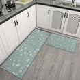 thumbnail image 2 of Pioneer Flower Floral Print Pattern Kitchen Rugs Sets Of 2,Anti Fatigue Kitchen Mat Rugs Non Slip Washable,Decorative Kitchen Floor Mats for Kitchen,Sink,Laundry,17"x30"+17"x47", 2 of 7