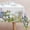 Dandelion Flower, variant on Eucalyptus Leaves Tablecloth Waterproof, Green Table Cloth Rectangle, Stain Resistant Fabric Table Cloths for Kitchen Table Party Picnic Dinner Decor (60 x 84 Inch)