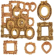 Kicpot Mini Picture Frames 25 Pack, Vintage Picture Frames for DIY Crafts, Wedding, Party, Anniversary & Home Decor