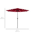 Best Choice Products 10ft Solar LED Lighted Patio Umbrella w/ Tilt