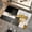 Abstract Modern Black Gold, variant on Bath Mat Rug,Gray Gold Crack Non Slip Quick Dry Super Absorbent Thin Bathroom Rugs Fit Under Door-Easy to Clean Bathroom Floor Mats-Shower Rug for Shower Sink Bathtub(16" x 24"in)