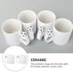 thumbnail image 2 of KAKOWELY 2 tazas de fútbol creativas para café, leche y bebidas, tazas blancas, 2 of 4