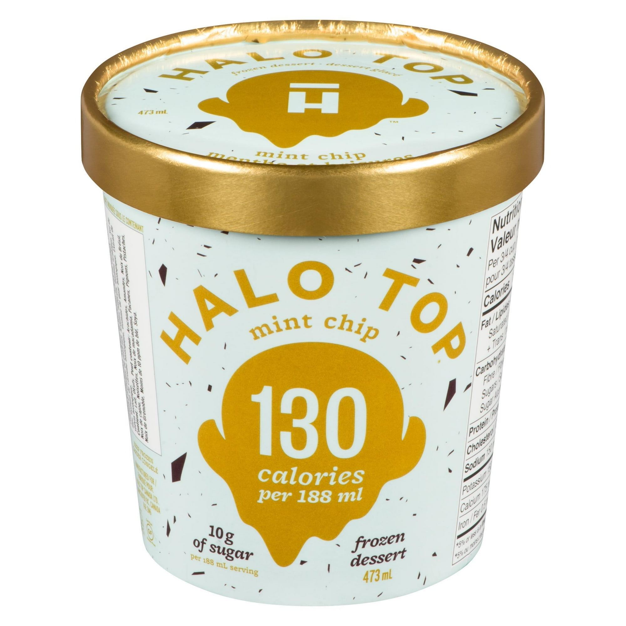 Halo Top - Dessert glacé aux pépites de menthe 473ml