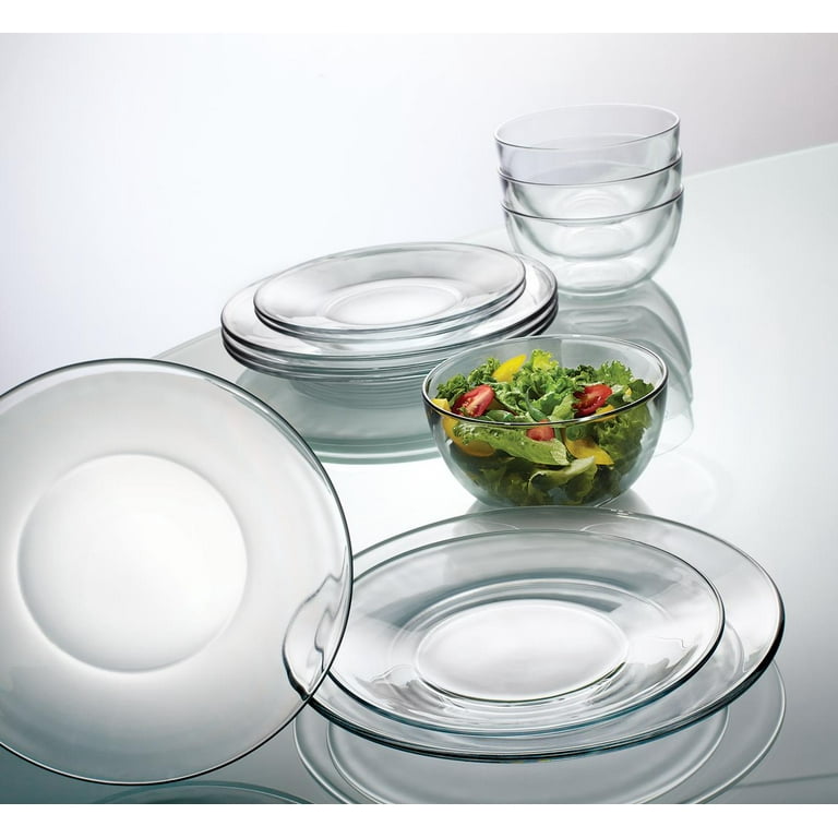 Anchor Hocking Glass Dinnerware Set, 12 Piece Set - Walmart.com