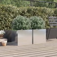 thumbnail image 3 of vidaXL Planter Stand Outdoor Raised Garden Bed for Vegetables Corten Steel, 3 of 9