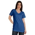 thumbnail image 1 of Inkmeso T-shirt Basique Col en V Manches Courtes Longueur Longue pour Femmes, 1 of 8