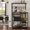 Rustic Brown, variant on Pantry Cart Microwave Stand with Storage, Behost 60"Coffee Bar Station Kitchen Island Baker Rack for Kitchen,White