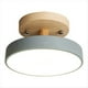 thumbnail image 1 of Lámparas de Techo Grises, Iluminación LED de Madera Nórdica, Luminaria Interior, Cocina, Salón, Dormitorio, Baño, 1 of 5