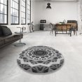thumbnail image 4 of Ahgly Company Machine Washable Indoor Rectangle Transitional Black Area Rugs, 5' x 7', 4 of 7