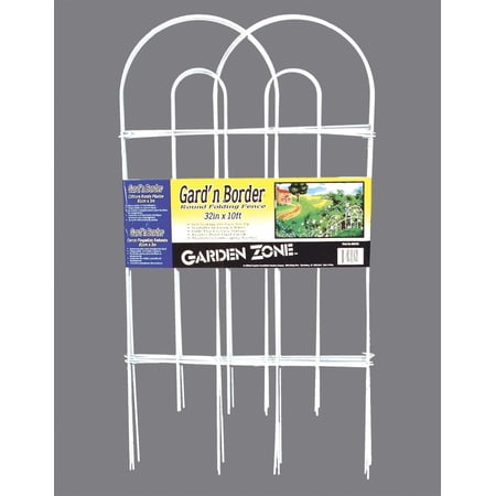 Origin Point Gard n Border Round Folding Fence White 32-Inch x 10-Feet-(53210)