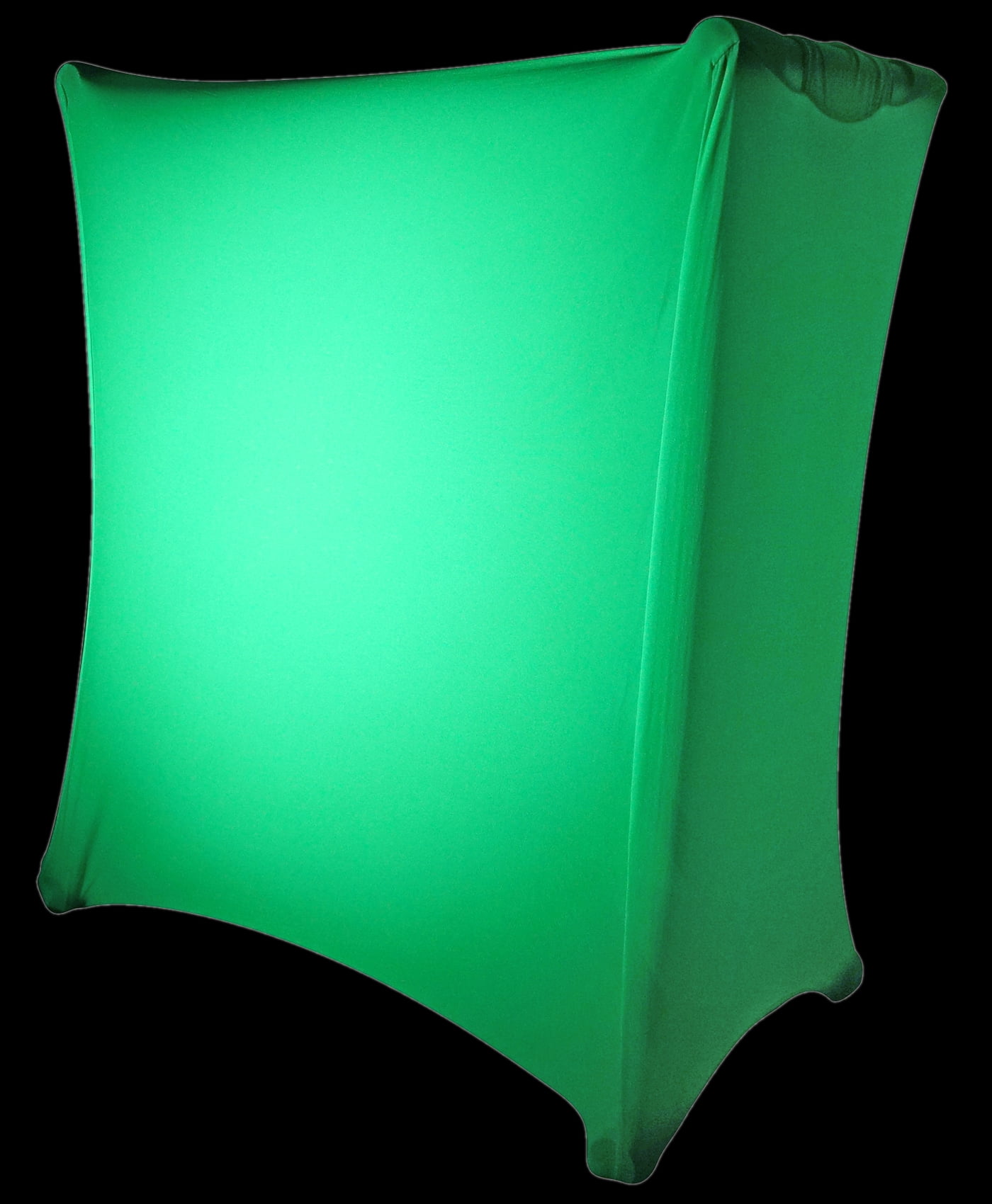 Rockville X Braced Keyboard Stand and White Scrim Cloth+DMX Par Can Wash Light