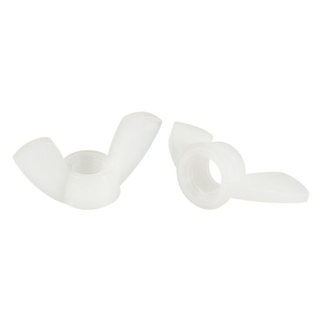 Tuercas de mariposa M10 Nylon Blanco 15 Paquete