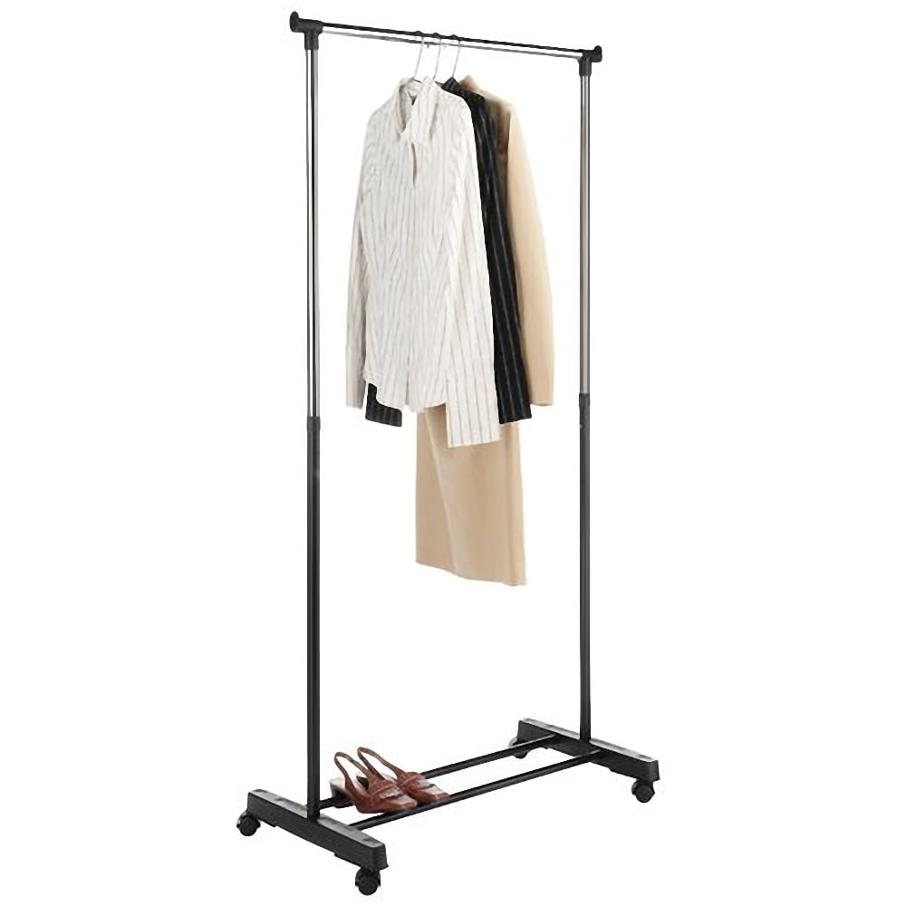 Garment Rack Singlebar Vertical & Horizontal Stretching Stand Clothes