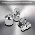 thumbnail image 4 of 4-Piece Chrome Vanadium Steel Socket Adapter Reducer Set - Durable, Corrosion-Resistant Wrench Adapters for Drivers and Wrenches, 4 of 9