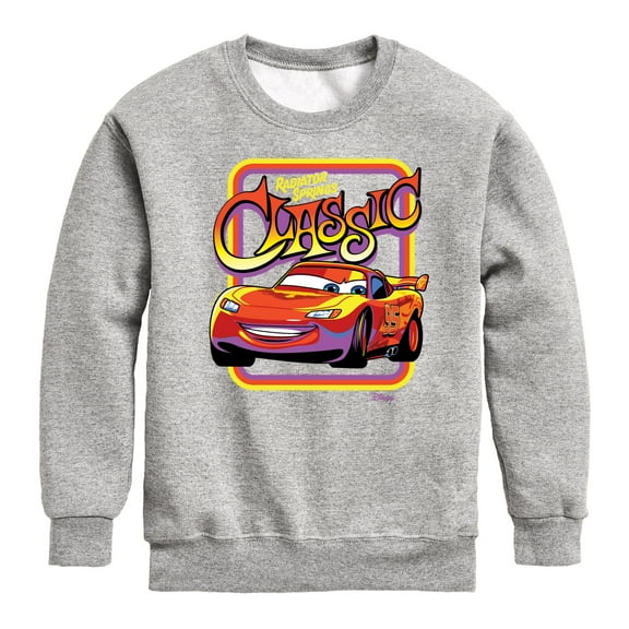 Disney Cars - Radiator Springs Classic Lightning McQueen - Toddler & Youth Crewneck Fleece Sweatshirt