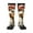 3 Black, variant on Cartoon Scottish Duck print thigh-high socks, crafted for both men and women with a stretchy, high-opaque design perfect for daily wear