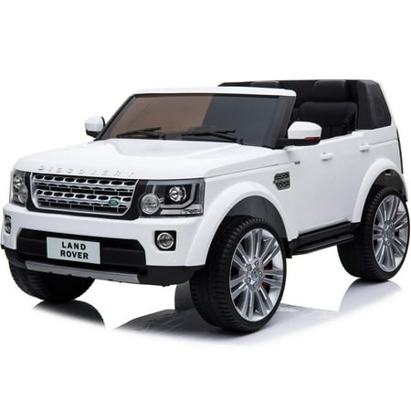 Land Rover Discovery 12v Kids Battery Powered Car 2 Seater White (2.4ghz