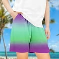 thumbnail image 2 of Maean Boys Girls Lounge Shorts Elastic Waist Loose with Pockets Color Block Shorts Summer Causal Shorts, 2 of 4