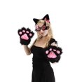 thumbnail image 1 of Pretty Kitty Lunettes de Costume pour Adulte : Noir et Rose Taille Unique, 1 of 2