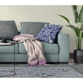 thumbnail image 5 of Amrita Sen Broadcloth Zippered Pillow With Blue Off White CAPL297BrCDSZP26x26, 5 of 5