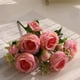 thumbnail image 5 of Ramo de peonías artificiales de seda rosa con 5 cabezas grandes y 4 capullos pequeños para decoración del hogar y la boda, 5 of 5