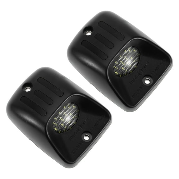 Unique Bargains 2 Pcs LED License Plate Light Tag Lamp Assembly for Toyota Tacoma 1995-2004 White Red 6500K Clear Lens