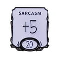 thumbnail image 1 of Sarcasm +5 Stat Pin - Dungeons & Dragons Brooch, 1 of 2