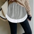 thumbnail image 3 of Birdeem Jupe Grande Taille à Rayures Transparentes Superposées pour Femmes, 3 of 9