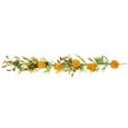 thumbnail image 2 of Northlight 5' x 10" Orange Peony Artificial Fall Harvest Garland, Unlit, 2 of 9