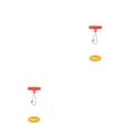 thumbnail image 3 of Sonducket 12 piezas de conector de diapositivas de de línea de pesca con broches de presión de agua salada Rojo 2piezas, 3 of 6