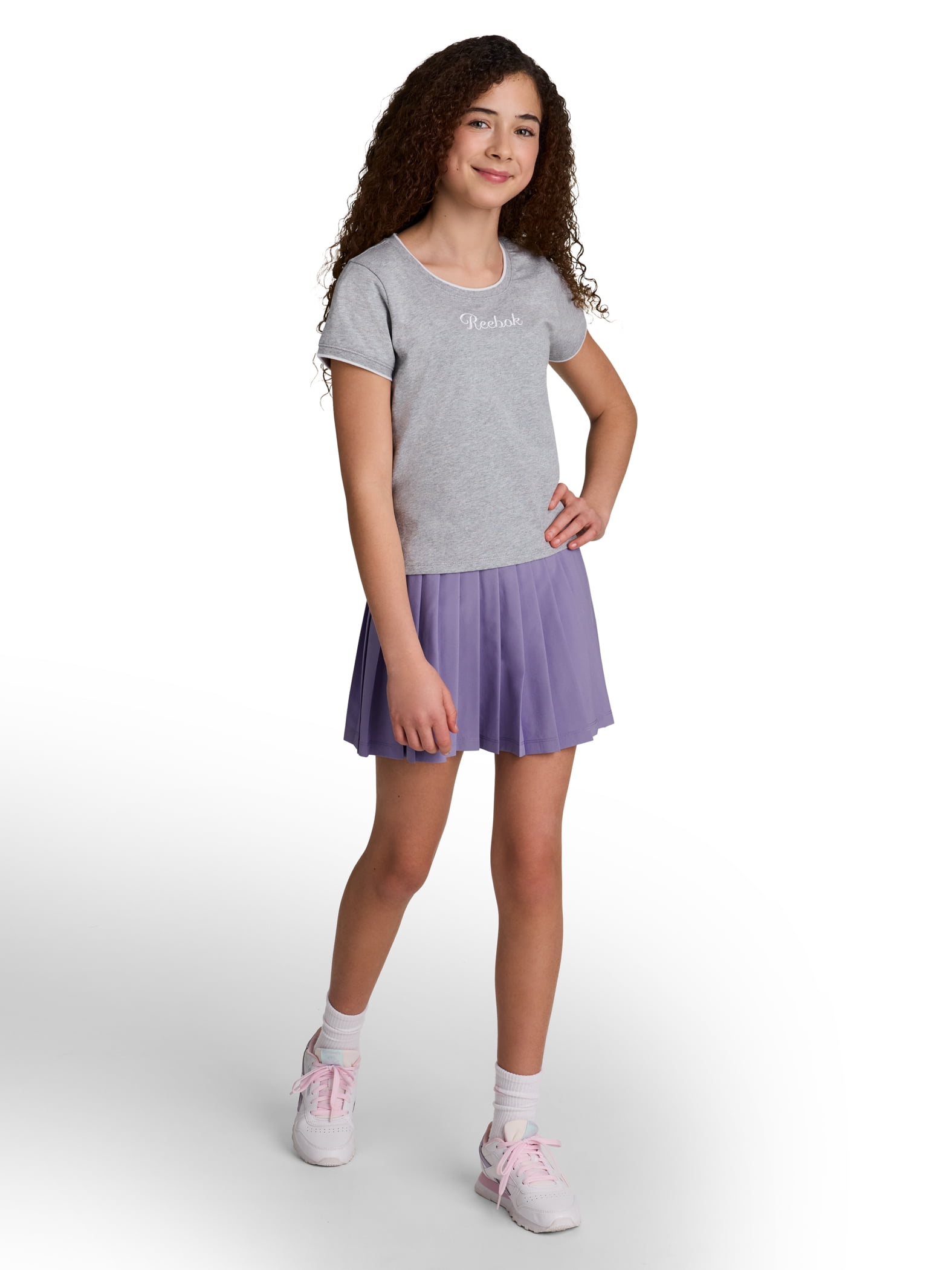 Reebok Girl’s Performance Short Sleeve Pivot T-Shirt, Sizes 4-18