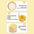 thumbnail image 3 of 4 In 1 Multifunctional Stainless Steel Food Slicer For Hard Boiled Eggs And Fruits Efficient Kitchen Cutting Tool With Secure Storage, 3 of 6