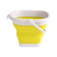 thumbnail image 2 of Cubo de agua plegable de silicona con asa, portátil, ligero, colapsable para acampar, playa, lavado de autos, limpieza del hogar, 20.5x20.5x16 cm, 2 of 6