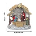 thumbnail image 2 of unbranded Estatua De Resina Jesús Nacimiento Adorno Religioso Iglesia Hogar Color Variado, 2 of 6