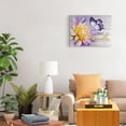 thumbnail image 5 of Purple Butterfly Canvas Wall Art Rustic Flower Butterfly Print Painting Purple Bathroom Picture Modern Home Artwork Decor For Living Room Kitchen Bathroom Framed Ready To Hang 12x16 Inch, 5 of 6