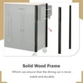thumbnail image 5 of Fulvari Kitchen Island Cart Cabinet With 2 Drawers, 4 Doors, Adjustable Shelves, Towel Rack & 2 Locking Wheels, 5 of 9