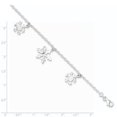 thumbnail image 2 of 925 Sterling Silver Snowflake Chain Charm Bracelet Holiday Winter, 2 of 6